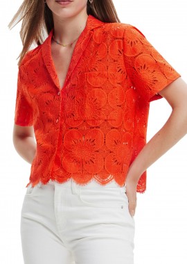 Desigual - Πουκάμισο Κοντομάνικο Desigual Preston 23SWCW09-3074 Γυναικείο