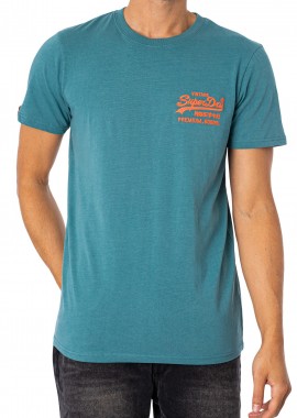 Superdry - Μπλούζα Κοντομάνικη Superdry D2 Ovin Vintage Vl Neon M1011478A-9HF Ανδρικό