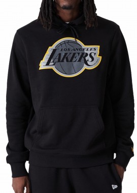New Era - Μπλούζα Μακρυμάνικη New Era LA Lakers NBA Outline Logo Hoodie 60292276-001 Ανδρικό