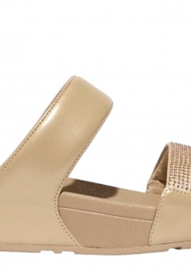 Fitflop - Σανδάλια Fitflop Lulu Με Στρας EC4-A94-LATTE BEIGE Γυναικείο