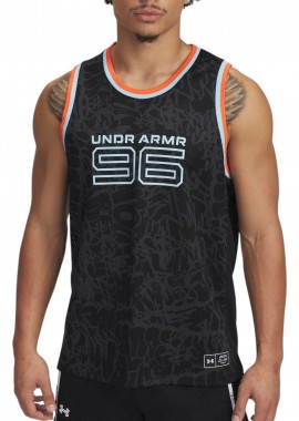 Under Armour - Μπλούζα Αμάνικη Under Armour Zone Pro Mesh Tank Printed 6000369-001 Ανδρικό