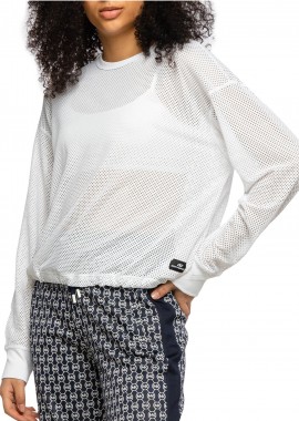 DKNY - Μπλούζα Μακρυμάνικη DKNY Διάτρητη DP0T7962-WHT Γυναικείο