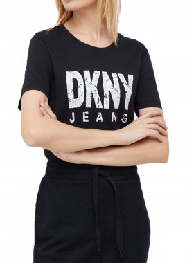 DKNY - Μπλούζα Κοντομάνικη DKNY Logo E23FIDNA-BLK Γυναικείο