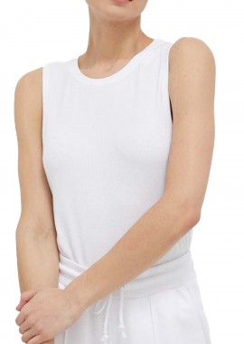 DKNY - Μπλούζα Αμάνικη DKNY Platinum Rib Dolphin DP3T9265-WHT Γυναικείο