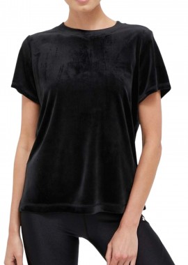 DKNY - Μπλούζα Κοντομάνικη DKNY Platinum Velour DP3T5950-BLK Γυναικείο