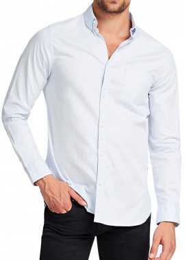Guess - Πουκάμισο Μακρυμάνικο Guess Jefferson M01H21WCJR0-TWHT Ανδρικό