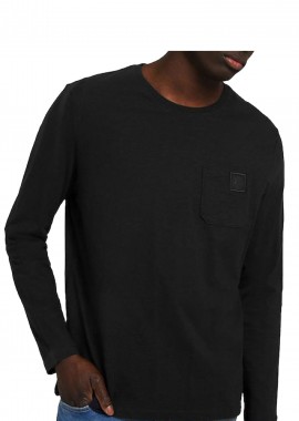 Guess - Μπλούζα Μακρυμάνικη Guess Kiki M2YI34KB8P1-JBLK Ανδρικό