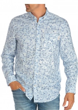 Guess - Πουκάμισο Μακρυμάνικο Guess LS Collins Aop M3GH69WFDX0-P41L Ανδρικό