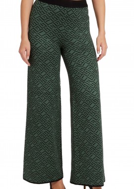 Guess - Παντελόνι Υφασμάτινο Guess Poise Jacquard Wide Leg W2BB34Z2YK2-P84Z Γυναικείο