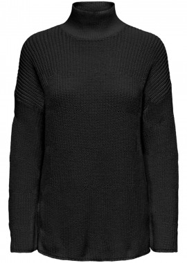 Only - Πουλόβερ Only Onlbella Life High Neck 15279777-Black Γυναικείο