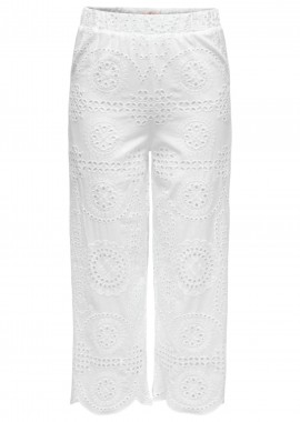 Only - Παντελόνι Υφασμάτινο Only Onllila Zindy Life Wvn 15319154-Bright White Γυναικείο