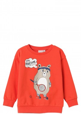 Name It - Μπλούζα Μακρυμάνικη Name It Vildar 13220377-Cherry Tomato Αγόρι