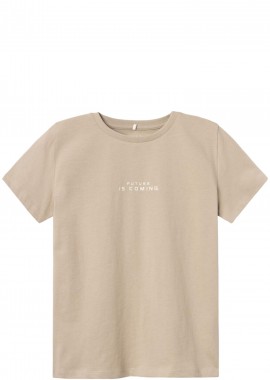 Name It - Μπλούζα Κοντομάνικη Name It Nkmtemanno Ss Top 13225831-PURE-CASHMER Αγόρι