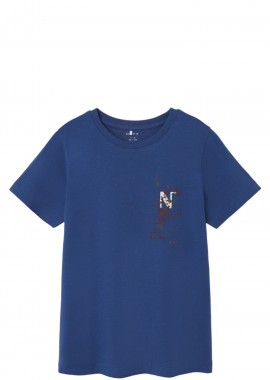 Name It - Μπλούζα Κοντομάνικη Name It Nkmtemilan Ss Top 13225832-Set Sail Αγόρι