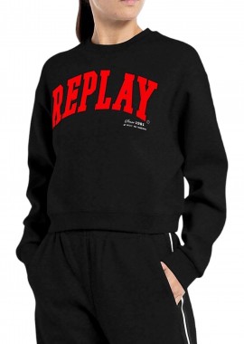 Replay - Μπλούζα Μακρυμάνικη Replay Tech Fleece W3104.000.23591-098 Γυναικείο