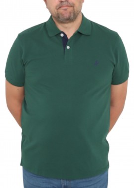 USA POLO CLUB - Μπλούζα Polo USA POLO CLUB Sleeve Polo-Shirt 1001-GREEN Ανδρικό