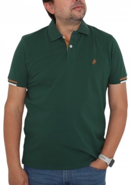 USA POLO CLUB - Μπλούζα Polo USA POLO CLUB Sleeve Polo-Shirt 1003-GREEN Ανδρικό