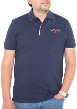 USA POLO CLUB - Μπλούζα Polo USA POLO CLUB Sleeve Polo-Shirt 1004-NAVY Ανδρικό