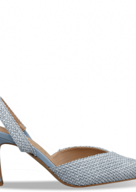 Envie Shoes - RAFFIA-EFFECT SLINGBACK PUMPS