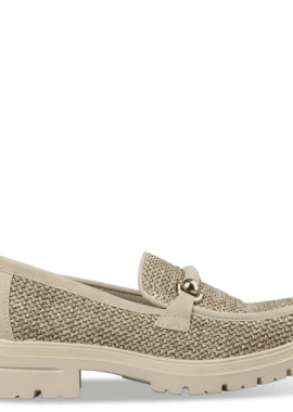 Envie Shoes - RAFFIA-EFFECT LOAFERS