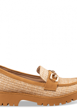 Miss NV - RAFFIA-EFFECT LOAFERS