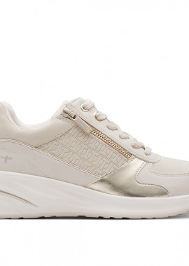 TAMARIS - Tamaris ESSENTIALS ΓΥΝΑΙΚΕΙΑ SNEAKER 1-23754-45 485 IVORY/GOLD