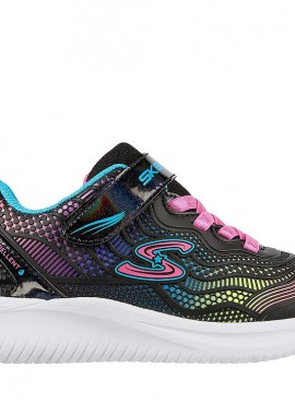 SKECHERS - Παιδικά Αθλητικά Παπούτσια για Κορίτσια Skechers Black/Multicolour ΜΑΥΡΟ