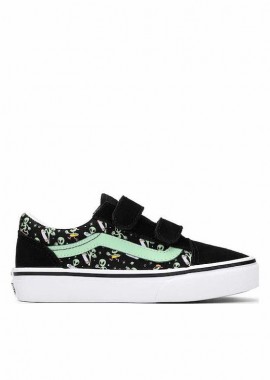VANS - Παιδικά Παπούτσια Vans Old Skool Glow για Αγόρια Cosmic Cruisers Black (Μεγέθη 27-34) ΜΑΥΡΟ