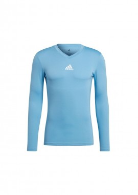 adidas performance - Adidas Team Base Ανδρική Αθλητική Μπλούζα Μακρυμάνικη με Λαιμόκοψη Τύπου V Light Blue GN7507