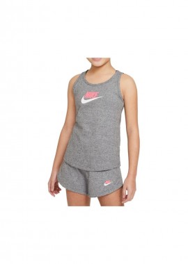 Nike Sportswear - Nike Παιδική Καλοκαιρινή Μπλούζα Αμάνικη Γκρι DA1386-091