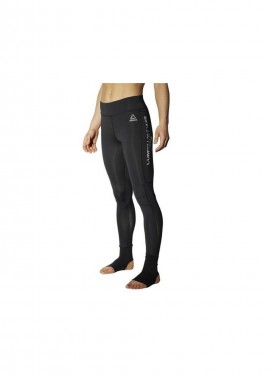 Reebok - Reebok Combat Ankle Lock Training Γυναικείο Μακρύ Κολάν Ψηλόμεσο Μαύρο S96545