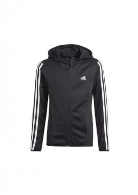 adidas performance - Adidas Αθλητική Παιδική Ζακέτα Φούτερ με Κουκούλα Μαύρη Designed To Move GN1462