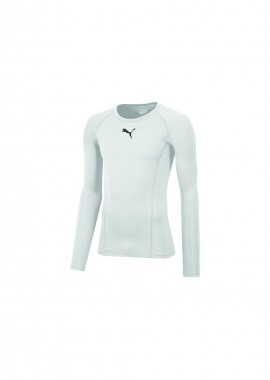 Puma - Puma Liga Baselayer 655920-04 Ανδρική Ισοθερμική Μακρυμάνικη Μπλούζα Λευκή