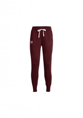 Under armour - Under Armour Rival Ψηλόμεσο Παντελόνι Γυναικείας Φόρμας με Λάστιχο Μπορντό Fleece 1356416-690