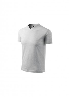 Adler - Adler Vneck U MLI10203 Ανδρικό Διαφημιστικό T-shirt Κοντομάνικο σε Γκρι Χρώμα MLI-10203