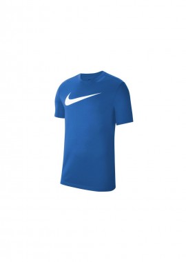 Nike - Nike Training Park 20 Αθλητικό Ανδρικό T-shirt Dri-Fit Μπλε με Λογότυπο CW6936-463