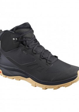 Salomon - Salomon Outsnap CSWP L40922000 Ανδρικά Ορειβατικά Μποτάκια Αδιάβροχα Black / Ebony / Gum