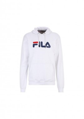 Fila - Fila Barumini Ανδρικό Φούτερ με Κουκούλα Λευκό FAU0068-10001