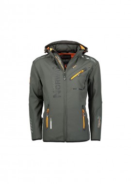 Geographical Norway - Geographical Norway Softshell Jacket Royaute DB 068 M WY8027HGNDark Gray Orange
