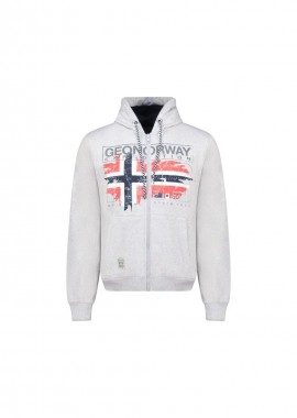 Geographical Norway - Geographical Norway Grusty Blended DB 100 M sweatshirt WZ3084HGNBlended Gray