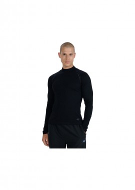 4f - Men's longsleeve tshirt 4F M417 deep black 4FWAW25TFLOM417 20S