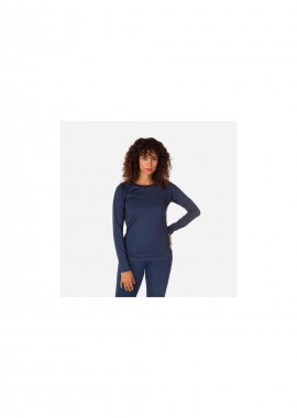 Rossignol - ROSSIGNOL W Skpr Ls Tee Navy Blue Thermal Tshirt