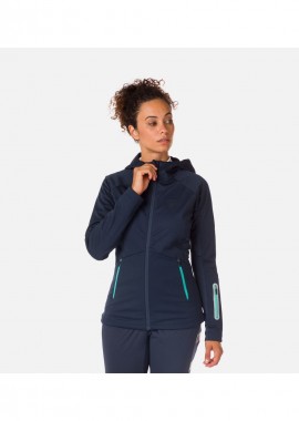 Rossignol - ROSSIGNOL W Softshell Hoodie Jacket Jkt Navy Blue