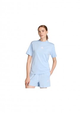 adidas performance - Women's adidas Essentials 3Stripes Cotton Tshirt light blue KB7119
