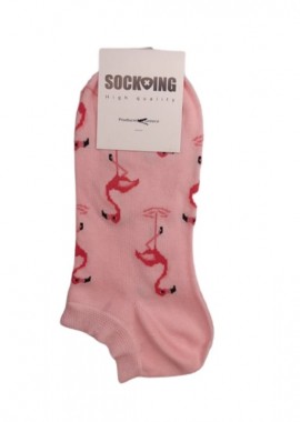 Sock-Ing - Τερλίκι κάλτσα Γυναικεία με σχέδιο Flamingo | S80420 ΡΟΖ