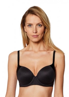 TRIUMPH - Σουτιέν με μπανέλα & ελαφριά ενίσχυση | Body Make-Up Soft Touch WP EX ΜΑΥΡΟ