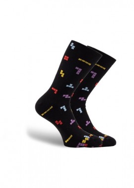 Sock-Ing - Κάλτσες με σχέδιο Tetris | 4521 ΜΑΥΡΟ