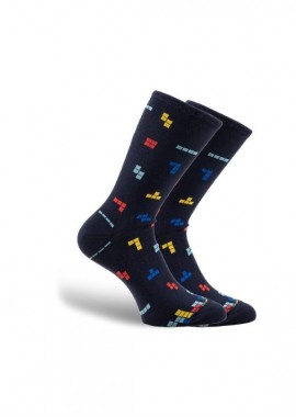 Sock-Ing - Κάλτσες με σχέδιο Tetris | 4521 ΜΠΛΕ ΣΚΟΥΡΟ