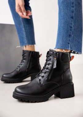 Refresh - Refresh Ankle Boots Chunky Heel - 171263 - Black