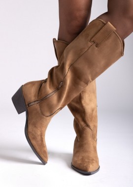 CORINA - CORINA Cowboy Boots - M5795 - Camel Suede